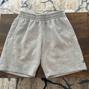 Adidas sweat-pant shorts, grey size medium. Only worn twice.